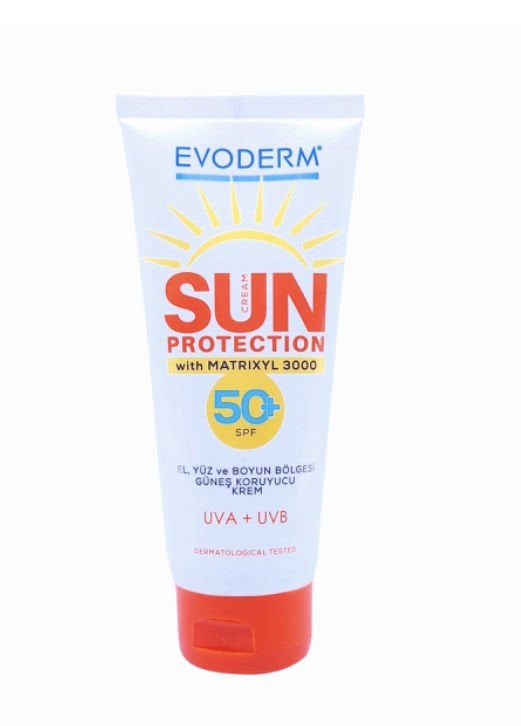 Evoderm Sunscreen Cream - Güneş Koruyucu Krem SPF+50 100ml