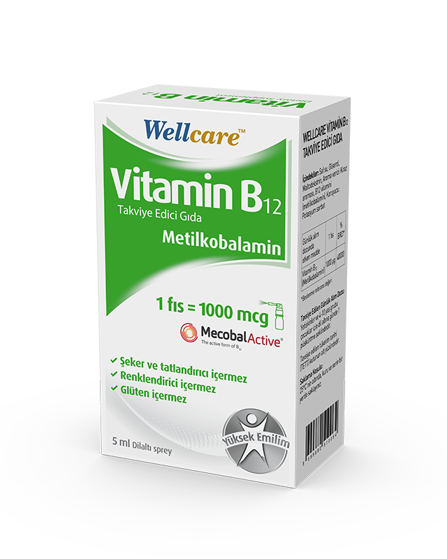 Wellcare Vitamin B12 Sprey 5 ml