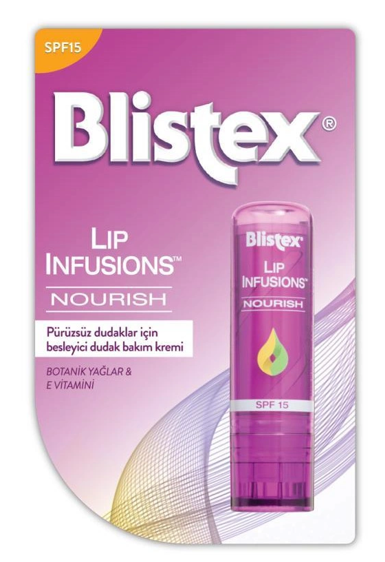 Blistex Pürüzsüz Dudaklar için Bakım Lip Infusions Nourish SPF15 3,7 gr