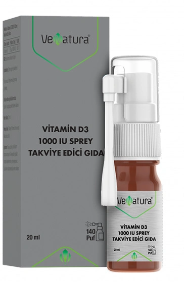 VeNatura Vitamin D3 1000 IU Sprey Takviye Edici Gıda 20 ml