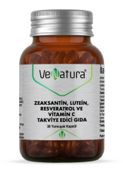 VeNatura Zeaksantin Lutein Resveratrol ve Vitamin C Takviye Edici Gıda 30 Yumuşak Kapsül