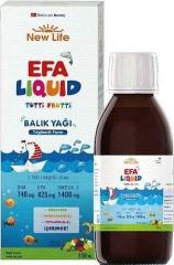 New Life EFA Liquid Tutti Frutti 150 ml Balık Yağı Şurubu