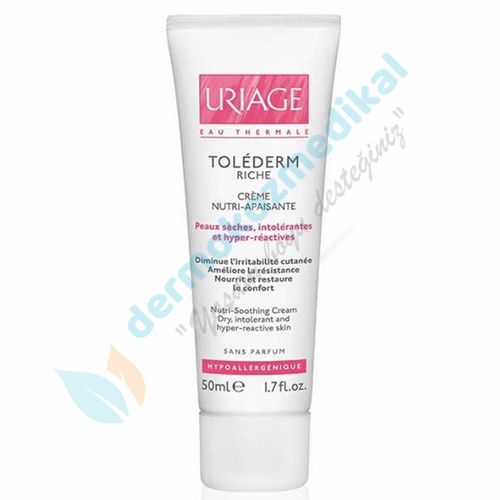 Uriage Tolederm Riche Nutri-Soothing Cream 50 ml ( Kuru , Hassas ve Toleransı düşük özel bakım kremi )