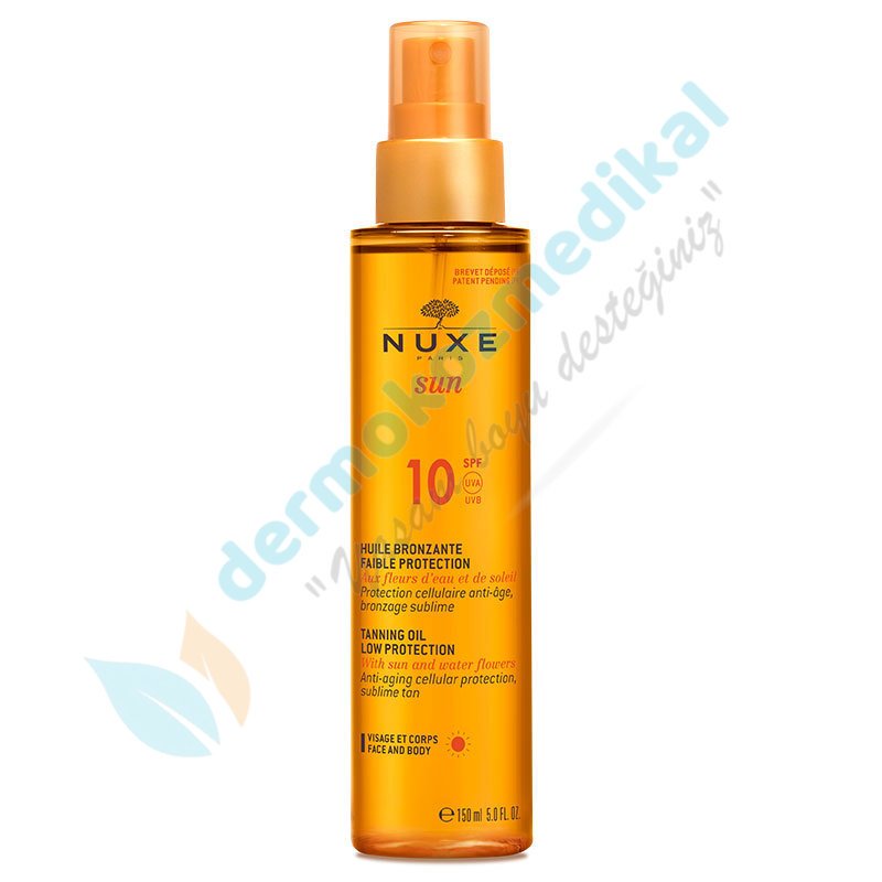Nuxe Sun Bronzlaştırıcı Yüz ve Vücut Yağı Spf10 150ml