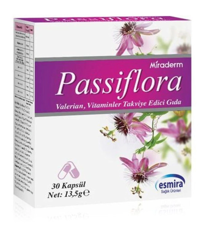 Miraderm Passiflora Takviye Edici Gıda 30 Kapsül