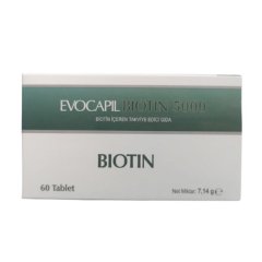 Evocapil Biotin 5000 Takviye Edici Gıda 60 Tablet