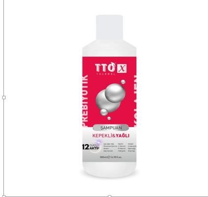 TTO X Kolajen ve Prebiyotik Kepekli & Yağlı Saçlar Şampuan 500ml