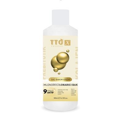 TTO X Kolajen ve Prebiyotik Nemlendirici & Onarıcı Saç Bakım Kremi 500ml