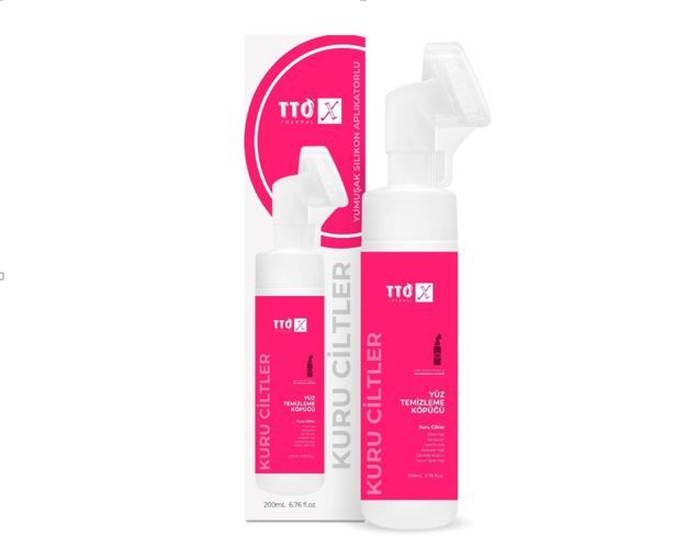 TTO X Kuru Ciltlere Özel Aplikatörlü Yüz Temizleme Köpüğü 200ml
