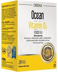 Orzax Ocean Vitamin D3 Sprey 1000 IU 20 ml
