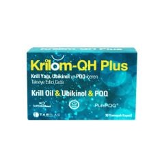 Tab İlaç Krilom-QH Plus Krill Yağı İçeren Takviye Edici Gıda 30 Kapsül