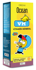 Ocean Vitamin Mineral Portakal Aromalı Şurup 150 ml (Kral Şakir)
