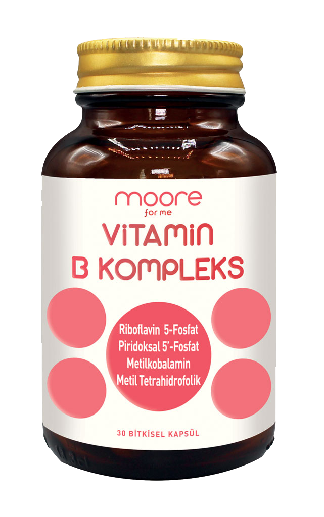 Moore Vitamin B Kompleks 30 Bitkisel Kapsül