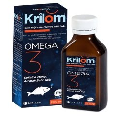 Krilom Omega 3 Mango ve Şeftali Aromalı Balık Yağı 150ml