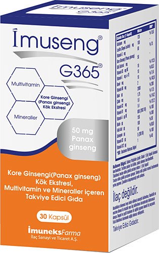 İmuseng G365 30 Kapsül