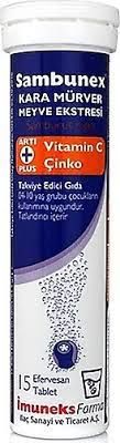 Imuneks Sambunex Kara Murver Ekstresi Suda Eriyen Tablet 15 Adet