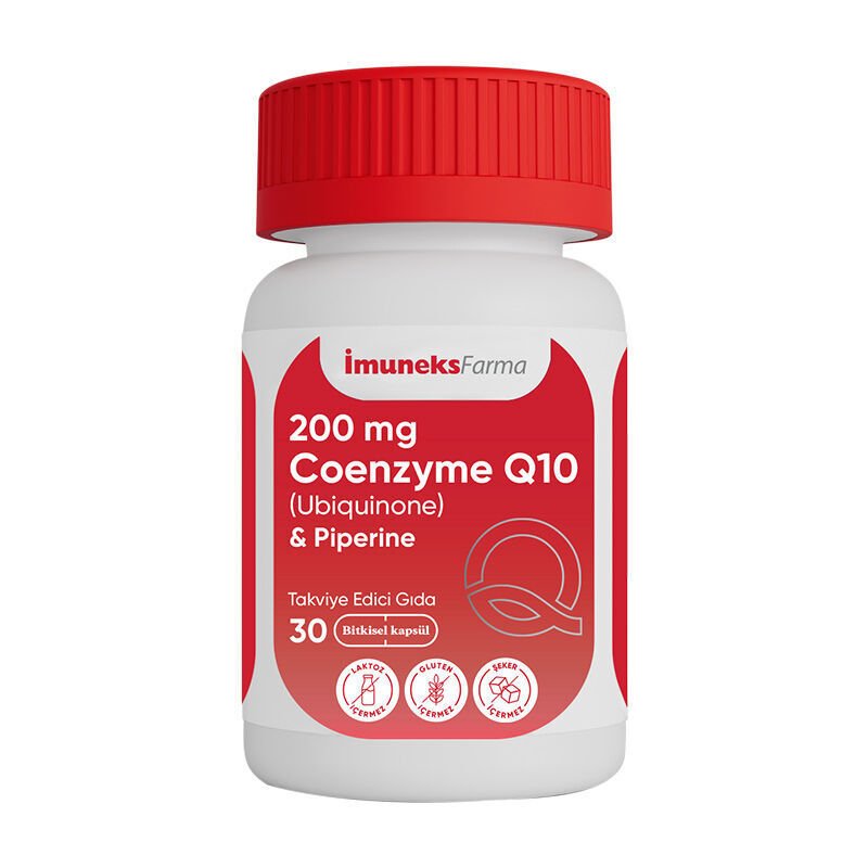 İmuneks Farma İmuneks 200 mg Koenzim Q10 Takviye Edici Gıda 30 Kapsül