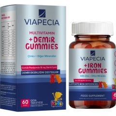 Viapecia İron+Multivitamin Gummy 60 Adet