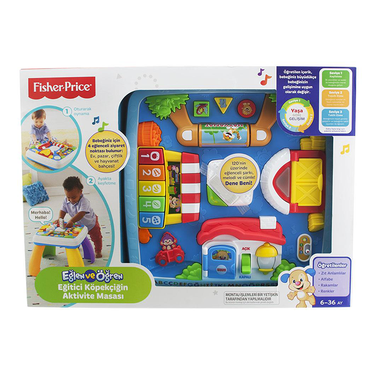 Fisher Price Eğitici Köpekçiğin Aktivite Masası DRH44