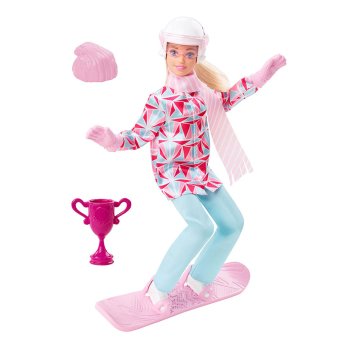 Barbie Snowboard Sporcusu Bebek