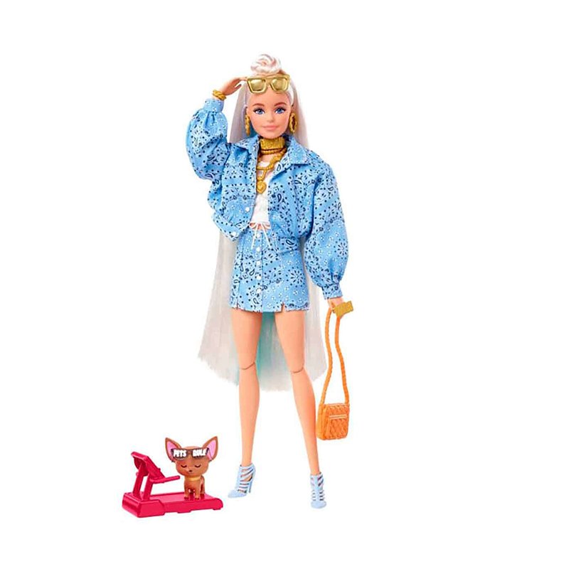 Barbie Extra Mavi Takımlı Bebek HHN08