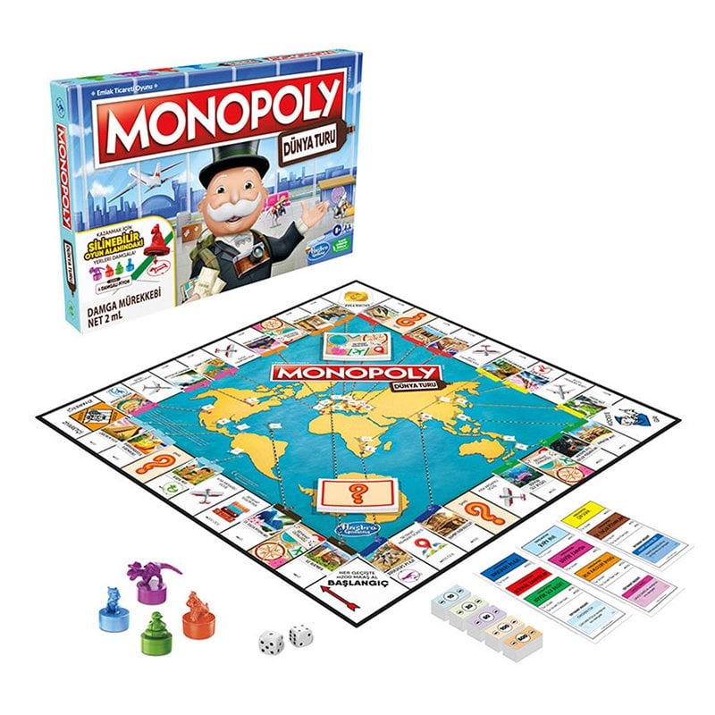 Monopoly Dünya Turu Kutu Oyunu