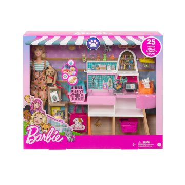 Barbie ve Evcil Hayvan Dükkanı Oyun Seti GRG90