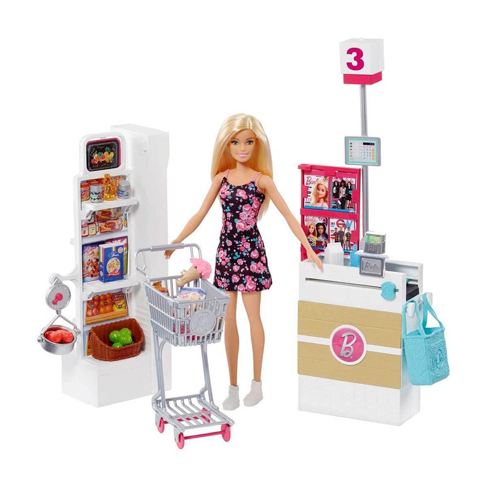 Barbie Süpermarkette Oyun Seti FRP01