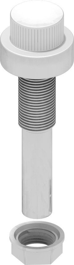 60 mm Uzun Tip Silindirik Filtre Süzgeci (Özel Diş - Somunsuz)