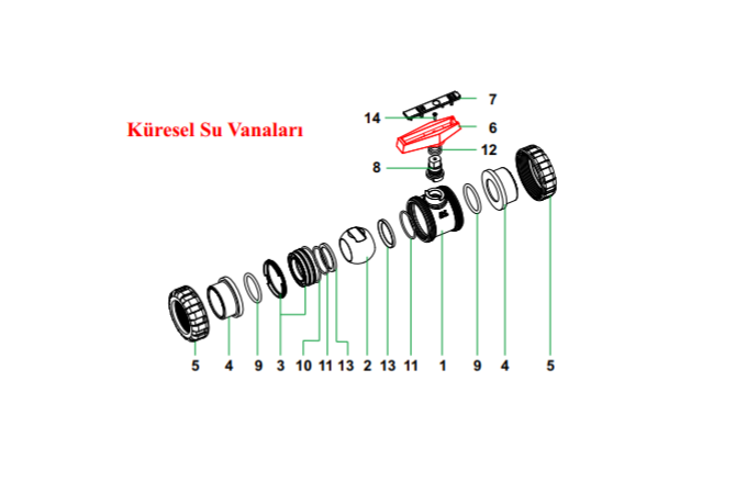 Vana Gövdesi 1 1/2''-50 mm No:1