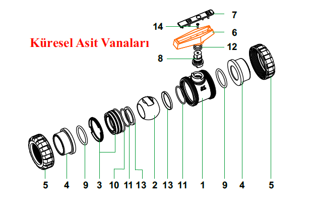 Vana Gövdesi 1 1/2''- 50 mm No:1