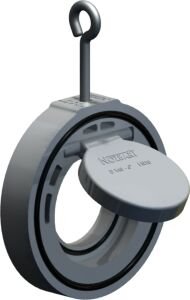 UPVC Çalpara Çekvalf 200 mm - Çıplak