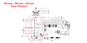 Nozbart Polyester Kum Filtresi Manometresi No: 1 (400mm-920mm için)