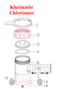 Klorinatör Kapak Altı O-Ringi No:4