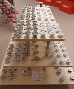 Küreli Yandan Besleme Nozulu (Beton) 4,5 m3/saat - Dişli - Daire - Krom