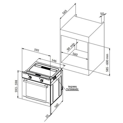 UKINOX SMART 8801 G GRİ FIRIN