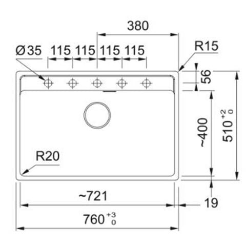 Franke MRG 610-72 MATT BLACK Tezgahüstü Evye