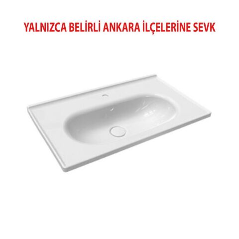 BİEN FERRA 80 CM ETAJERLİ LAVABO