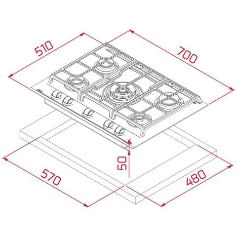 Teka GZC 75330 XBC BK Siyah Cam Ocak