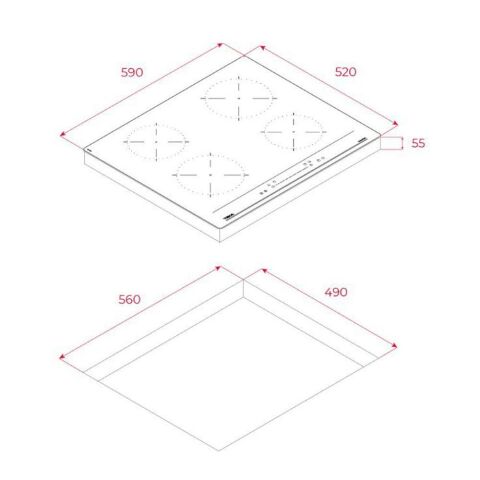 Teka IBC 64100 SSS BK İndüksiyonlu Ankastre Ocak