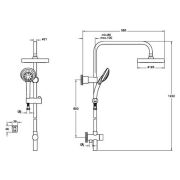 Artema System Rain LH21 Duş Kolonu A45598