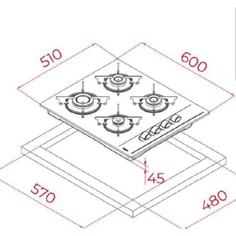 Teka Gri Ankastre Set (HAK 625 ST -GBE 64002 KBC ST- ATV 60 PRO ST)