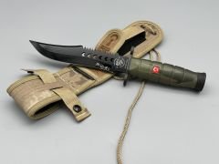 Kamuflaj Siyah Kurt Model Jandarma Komando Bıçağı