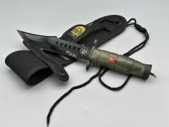 Kamuflaj Siyah Kurt Model Komando Bıçağı