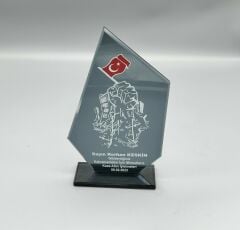 Kristal Plaket Kadife Kutulu Mod:011