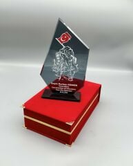 Kristal Plaket Kadife Kutulu Mod:011