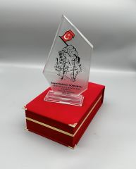 Kristal Plaket Kadife Kutulu Mod:012