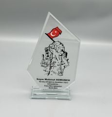 Kristal Plaket Kadife Kutulu Mod:012