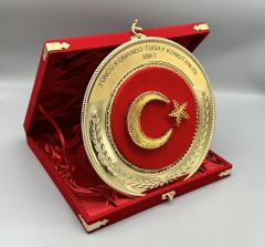 Gold Filografi Tabak Plaket