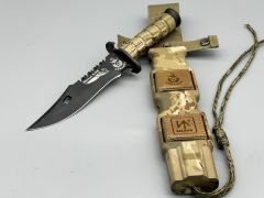 Salgur Türk Tipi Siyah Komando Bıçağı